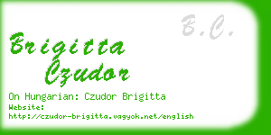 brigitta czudor business card